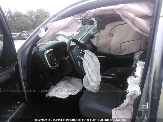 5TFAZ5CN5GX006344 - 2016 TOYOTA TACOMA DBL CAB/SR5/TRD SPORT/OR SILVER photo 5