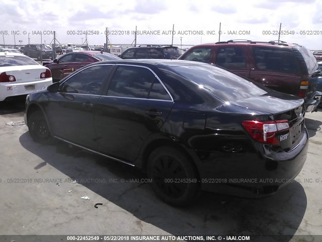 4T1BF1FK6EU845940 - 2014 TOYOTA CAMRY L/SE/LE/XLE 黑色 照片 3