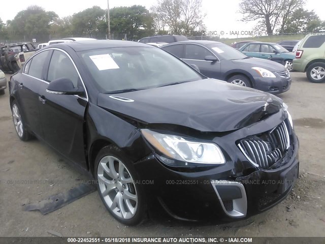 2G4GV5GV4D9248130 - 2013 BUICK REGAL GS BLACK photo 1