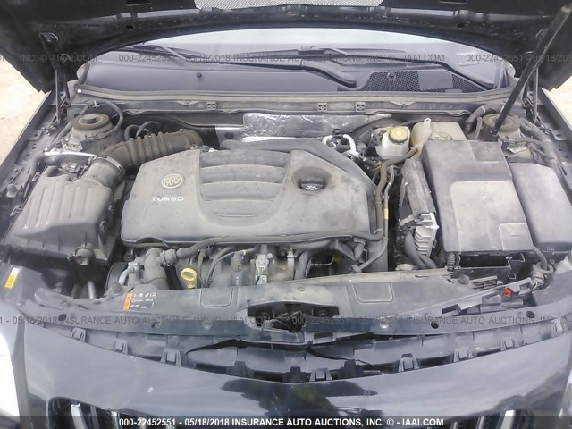 2G4GV5GV4D9248130 - 2013 BUICK REGAL GS BLACK photo 10