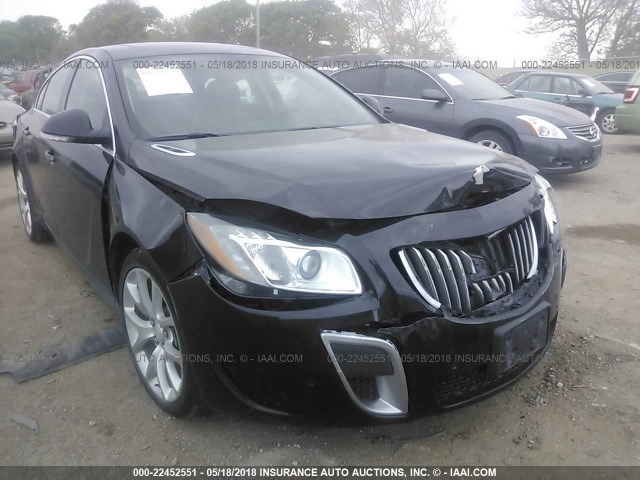 2G4GV5GV4D9248130 - 2013 BUICK REGAL GS BLACK photo 6