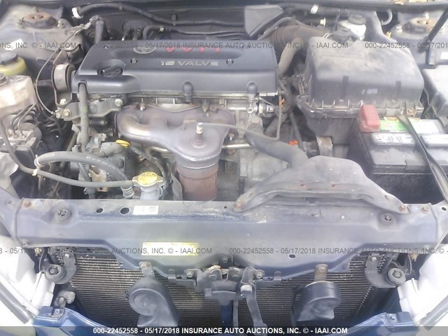 4T1BE32K45U412878 - 2005 TOYOTA CAMRY LE/XLE/SE ლურჯი ფოტო 10