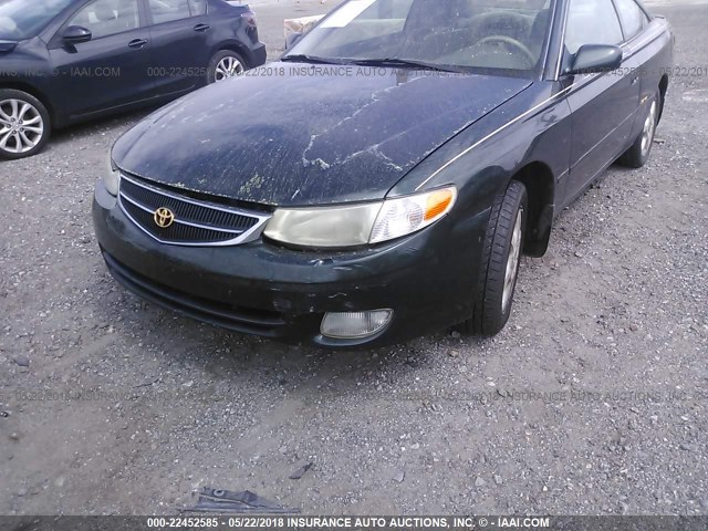 2T1CF22P4YC300160 - 2000 TOYOTA CAMRY SOLARA SE/SLE მწვანე ფოტო 6
