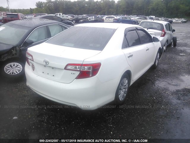 4T1BF1FK1CU194410 - 2012 TOYOTA CAMRY SE/LE/XLE თეთრი ფოტო 4