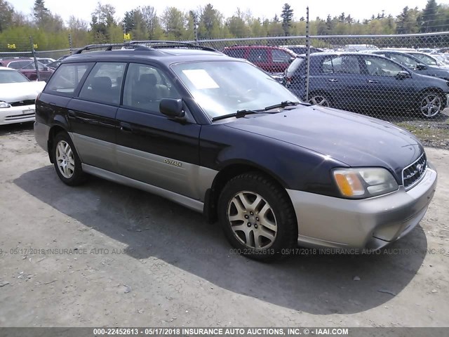 4S3BH686937604574 - 2003 SUBARU LEGACY OUTBACK LIMITED BLACK photo 1