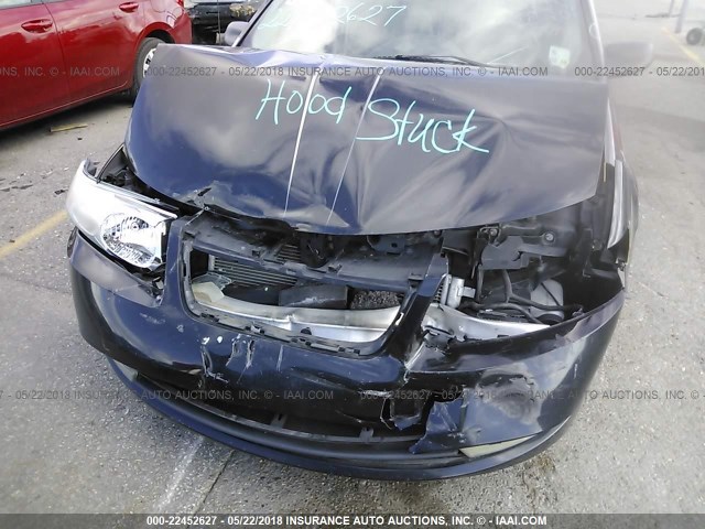 1G8AL55FX7Z180643 - 2007 SATURN ION LEVEL 3 BLACK photo 6