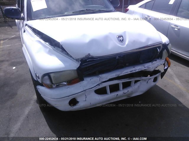 1B4HS28Y6XF563397 - 1999 DODGE DURANGO WHITE photo 6