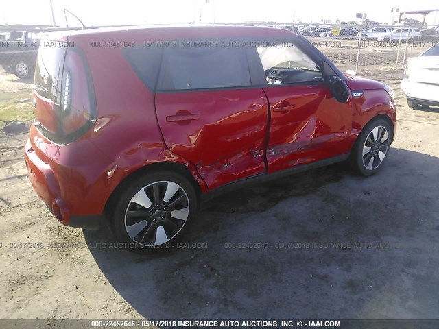 KNDJX3A54E7712702 - 2014 KIA SOUL ! RED photo 4