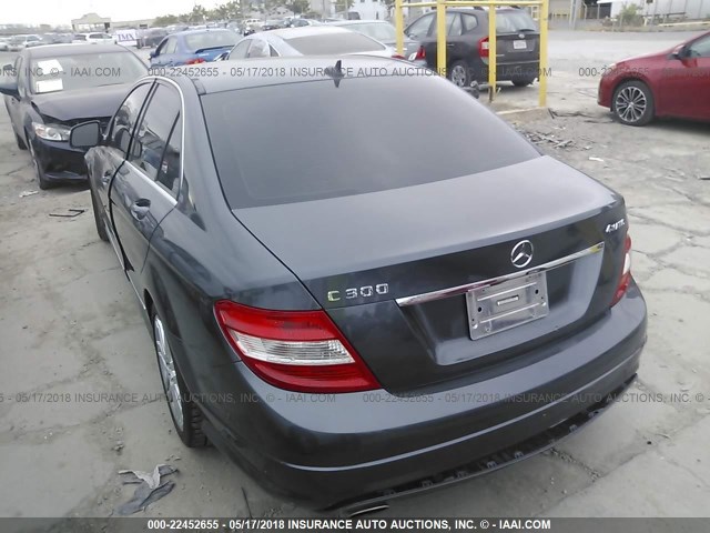 WDDGF81X19R064280 - 2009 MERCEDES-BENZ C 300 4MATIC GRAY photo 3