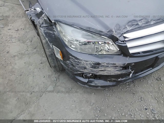 WDDGF81X19R064280 - 2009 MERCEDES-BENZ C 300 4MATIC GRAY photo 6