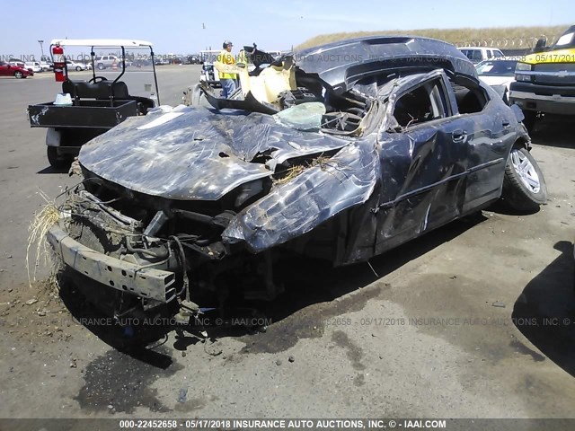 2B3KA53H18H249470 - 2008 DODGE CHARGER R/T GRAY photo 2