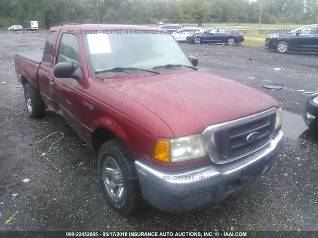 1FTYR44U34PA23363 - 2004 FORD RANGER SUPER CAB RED photo 1