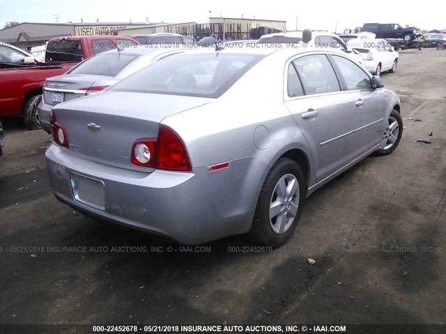 1G1ZG57B88F156277 - 2008 CHEVROLET MALIBU LS 银色 照片 4