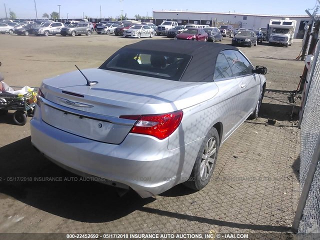 1C3BC2EB2BN530180 - 2011 CHRYSLER 200 TOURING SILVER photo 4