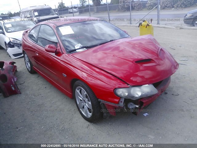 6G2VX12U85L460110 - 2005 PONTIAC GTO RED photo 1