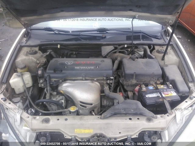 4T1BE32K52U072961 - 2002 TOYOTA CAMRY LE/XLE/SE 金色 照片 10