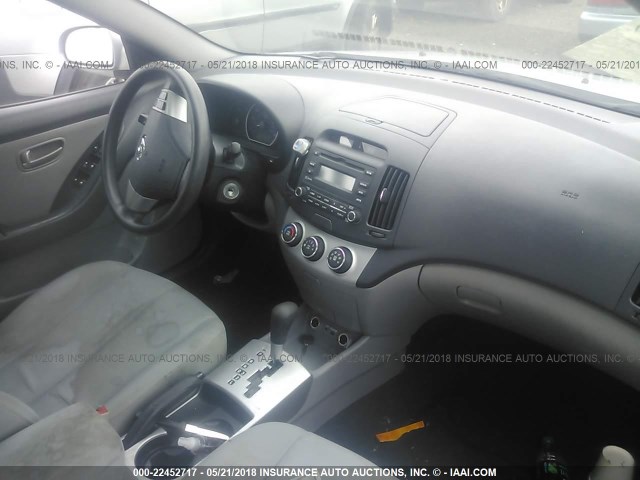 KMHDU46DX9U660605 - 2009 HYUNDAI ELANTRA GLS/SE SILVER photo 5