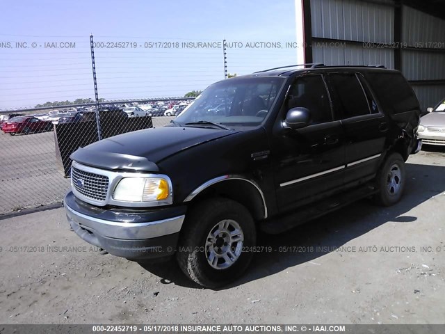 1FMPU16L5YLC36482 - 2000 FORD EXPEDITION XLT BLACK photo 2