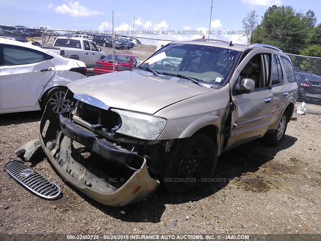 5GADS13S872168760 - 2007 BUICK RAINIER CXL GOLD photo 2