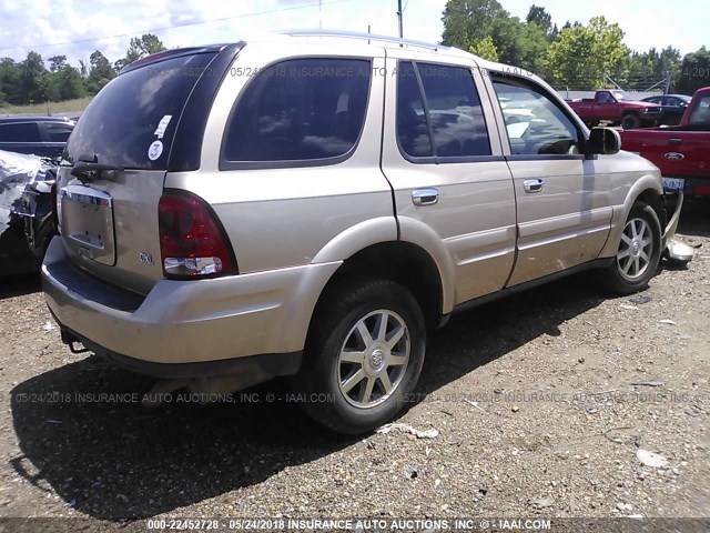 5GADS13S872168760 - 2007 BUICK RAINIER CXL GOLD photo 4