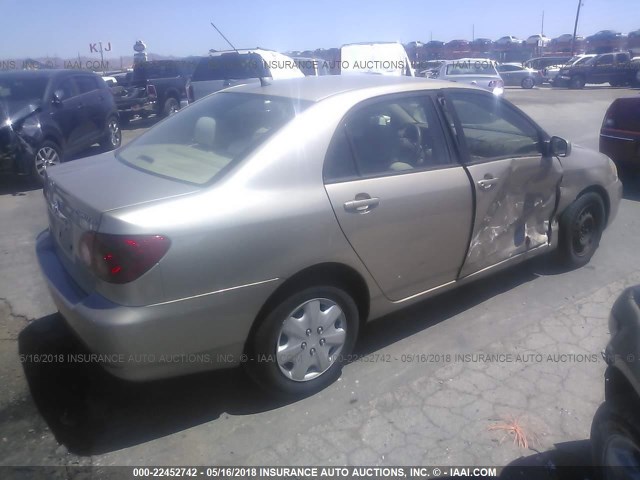 1NXBR32E56Z725857 - 2006 TOYOTA COROLLA CE/LE/S GOLD photo 4