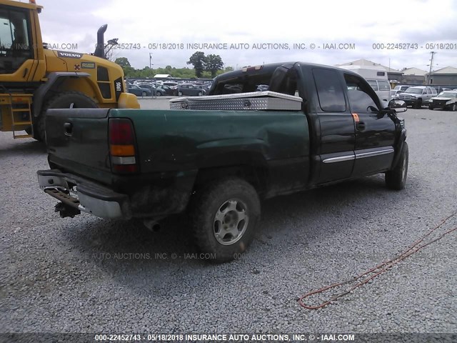 1GTEK19T93E130675 - 2003 GMC NEW SIERRA K1500 GREEN photo 4