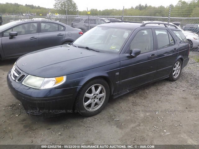 YS3EH59G543016946 - 2004 SAAB 9-5 AERO BLUE photo 2