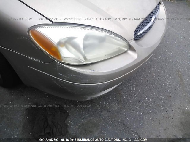 1FAFP52U61A187247 - 2001 FORD TAURUS LX GOLD photo 6