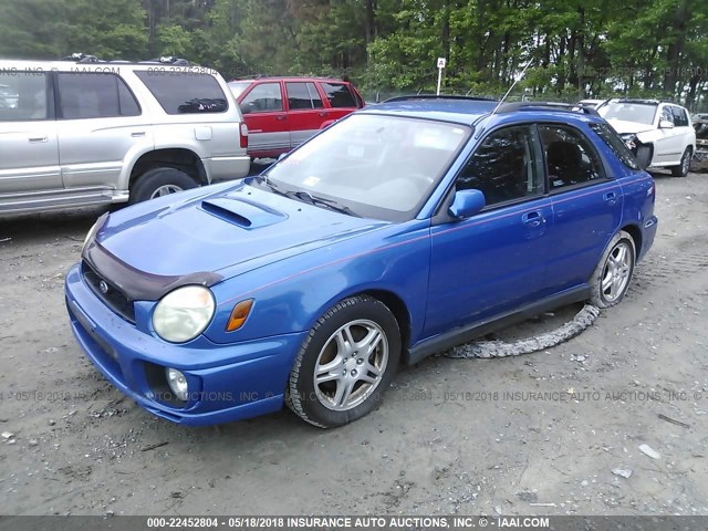 JF1GG29613G801440 - 2003 SUBARU IMPREZA WRX BLUE photo 2