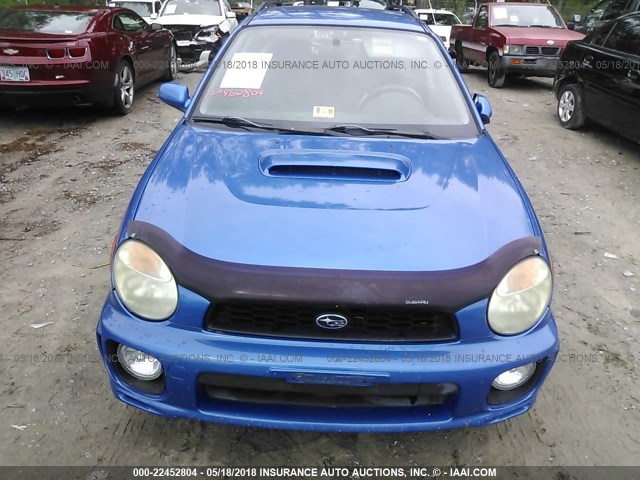 JF1GG29613G801440 - 2003 SUBARU IMPREZA WRX BLUE photo 6