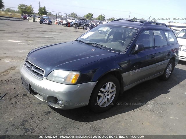 4S3BH6754Y7654587 - 2000 SUBARU LEGACY OUTBACK AWP 蓝色 照片 2