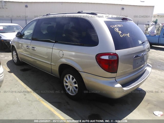 2C4GP44392R789263 - 2002 CHRYSLER TOWN & COUNTRY LX GOLD photo 3