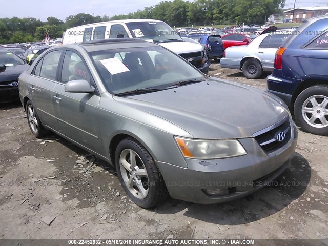 5NPEU46F17H193074 - 2007 HYUNDAI SONATA SE/LIMITED GREEN photo 1