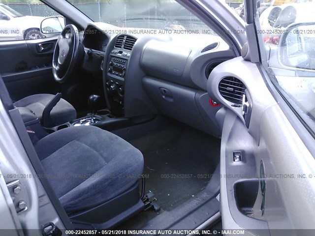 KM8SC73D23U469770 - 2003 HYUNDAI SANTA FE GLS/LX SILVER photo 5