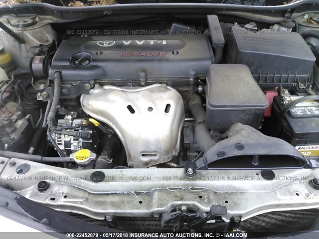 4T1BE46K97U555926 - 2007 TOYOTA CAMRY NEW GENERAT CE/LE/XLE/SE SILVER photo 10