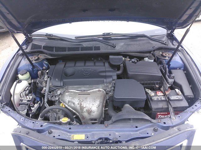 4T1BF3EK6BU587752 - 2011 TOYOTA CAMRY SE/LE/XLE BLUE photo 10