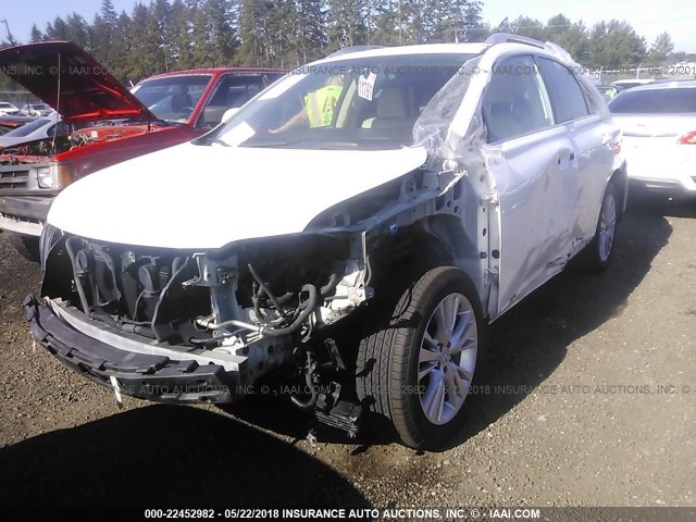 JTJBC1BA1A2401765 - 2010 LEXUS RX 450 WHITE photo 2