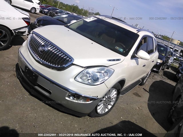 5GAKVBED0BJ112703 - 2011 BUICK ENCLAVE CXL 白色 照片 2