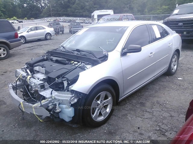 1G11B5SL5EF161489 - 2014 CHEVROLET MALIBU LS SILVER photo 2