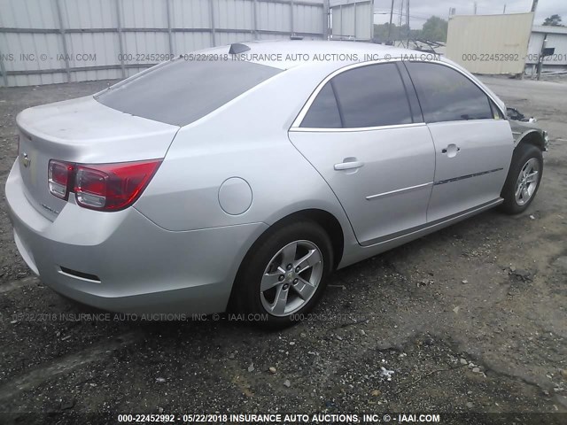 1G11B5SL5EF161489 - 2014 CHEVROLET MALIBU LS SILVER photo 4