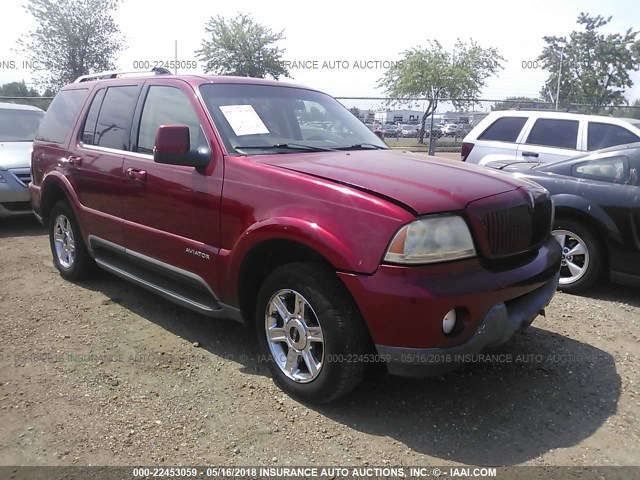 5LMEU88H44ZJ02382 - 2004 LINCOLN AVIATOR 红色 照片 1