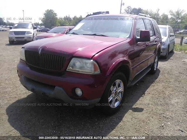 5LMEU88H44ZJ02382 - 2004 LINCOLN AVIATOR 红色 照片 2