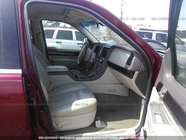 5LMEU88H44ZJ02382 - 2004 LINCOLN AVIATOR 红色 照片 5