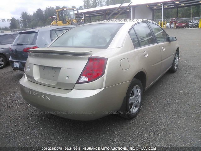 1G8AJ55F46Z132401 - 2006 SATURN ION LEVEL 2 GOLD photo 4