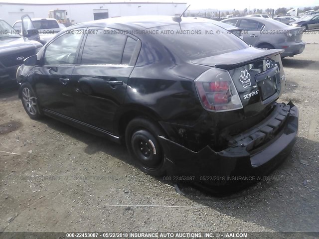 3N1BB61E78L707436 - 2008 NISSAN SENTRA SE-R BLACK photo 3