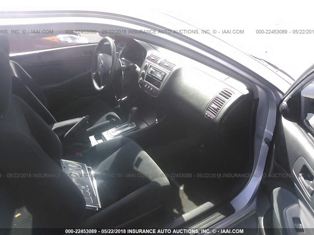 1HGEM22914L026565 - 2004 HONDA CIVIC EX SILVER photo 5