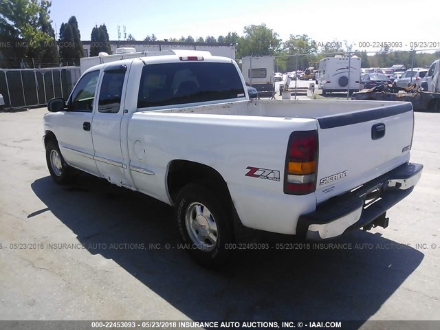 2GTEK19T621259117 - 2002 GMC NEW SIERRA K1500 WHITE photo 3