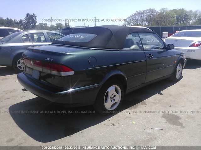 YS3DD75B9W7006722 - 1998 SAAB 900 S GREEN photo 4