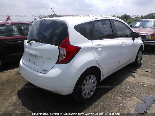 3N1CE2CP8GL366579 - 2016 NISSAN VERSA NOTE S/S PLUS/SV/SL/SR WHITE photo 4