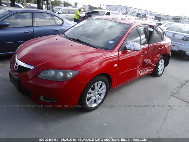 JM1BK12F771627101 - 2007 MAZDA 3 I RED photo 2